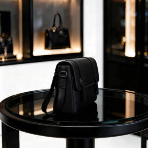 Double Strap Buckle Flap Messenger Bag Vintage Soft Leather Adjustable Wide Strap Business Crossbody Bag - Image 6